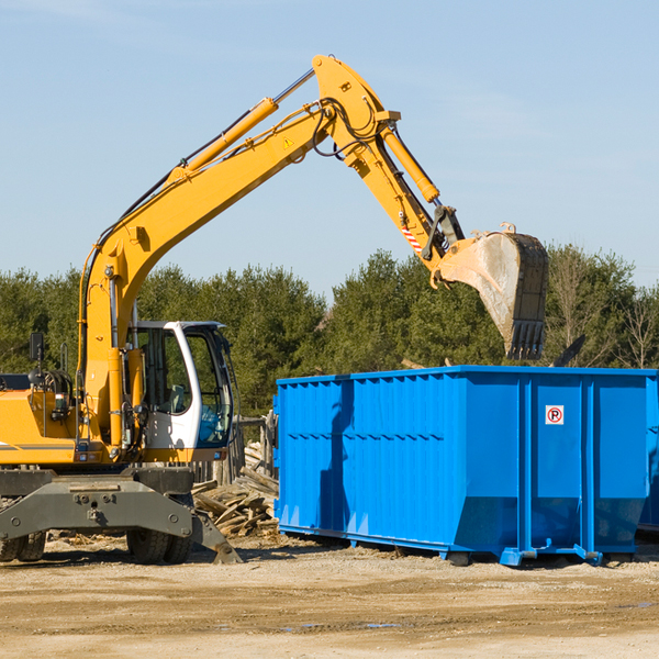 what happens if the residential dumpster is damaged or stolen during rental in Bernice